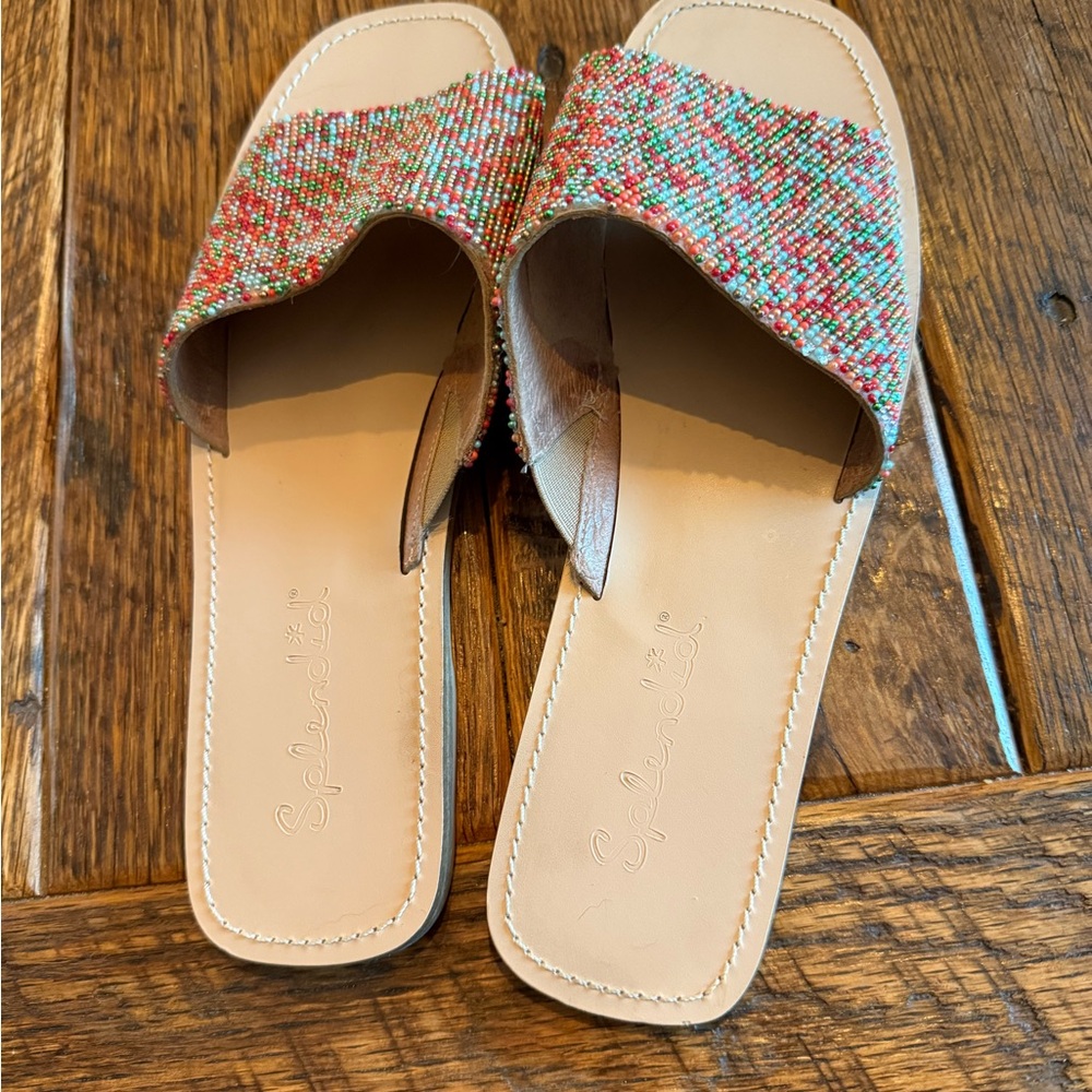 Splendid Women's Beaded Slide Sandals - Multicolor